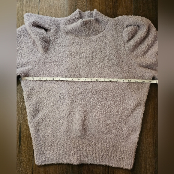 EXPRESS Purple PUFF Sleeve Sweater - SIZE M - Picture 9 of 12